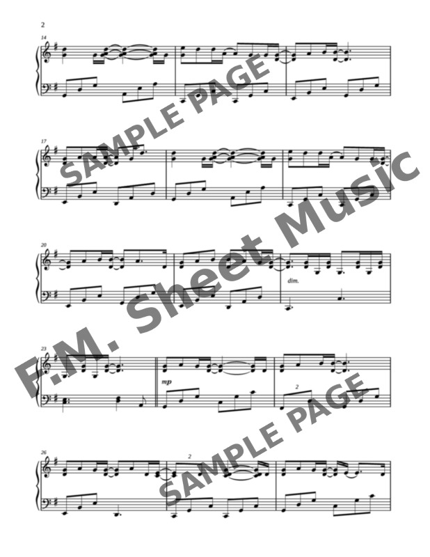 You And Me Lifehouse Piano